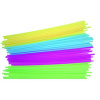 20" Neon Straws for Half Yarder Bottles